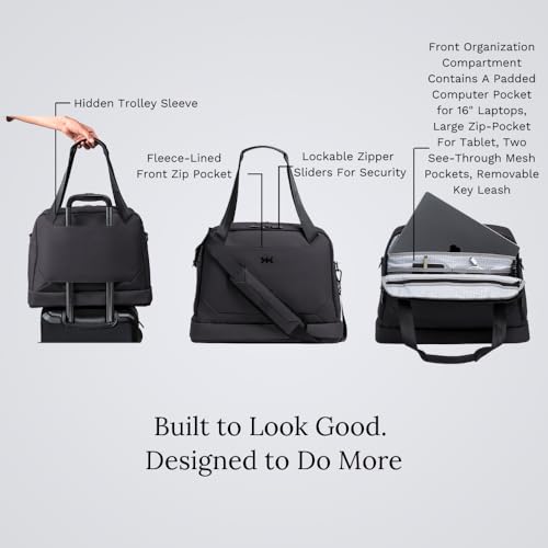 Knack Expandable Metro Duffel Midnight Black - color: Midnight Black, style: Metro Duffel