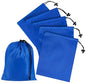 PALTERWEAR Drawstring Bag with Toggle - Nylon Cinch and Ditty Pouch Six-Pack (Blue, 7 x 9 Inch, Set of 6) - color: Blue, size: 7 x 9 Inch