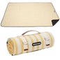 G GOOD GAIN Picnic Blankets Waterproof - Extra Large Outdoor Blanket Sand Free Foldable with Carry Strap for Beach, Camping, Park Grass, Hiking, Travel, Concerts, Indoor(Bumblebee) - color: Bumblebee Yellow