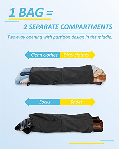 BAGSMART 6 Set /4 Set/2 Set Compression Packing Cubes for Travel, Lightweight Luggage Organizer Bags, Durable Space Saver Bags Travel Essentials - color: Mix-Stormbreak, size: Set of 6