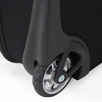 Pathfinder Gear 22 Inch Rolling Drop Bottom Duffel, Black, One Size - color: Black