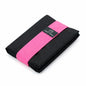 LIGHT FOLD Ultra Slim Tri-Fold Wallet with RFID Blocking, Lightweight Minimalist Men’s Wallet with Elastic Band, Waterproof Durable Nylon Fabric, Slim Front Pocket Card Holder Fits 12 Cards & Cash - color: Pink