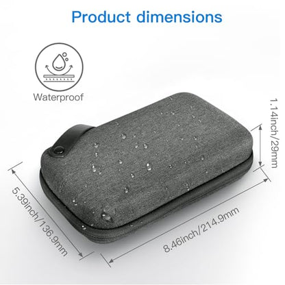 JETech Travel Accessories Organizer Case, Portable Electronic Pouch Gadget Bag for MacBook Power Adapter Chargers, Cables, Power Bank, Mouse, Stylus Pen, Earphone, SD Card, USB Flash Drive