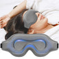 Sleep Eye Mask for Men Women, Weighted Sleeping Mask for Side Sleeper, Travel Blackout Night Blindfold Eye Shade Cover with Adjustable Strap (Silver Gray) - color: Silver Gray