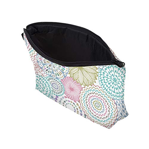 Deanfun Cosmetic Bag for Women, Mandala Flowers Waterproof Makeup Bags Roomy Toiletry Pouch Travel Accessories Gifts (51561) - color: 51561