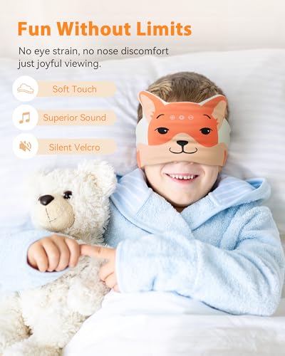 MUSICOZY Sleep Headphones Mask Headband Headphones Masks Bluetooth 5.4 Sleep Mask for Kids Wireless Earphones Masks Sleeping Eyemask for Travel