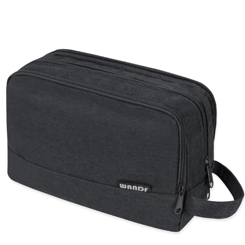 Toiletry Bag for Men Hanging Dopp Kit Water Resistant Shaving Bag Small Toiletry Bag for Traveling (Denim Pure Black) - color: Denim Pure lack
