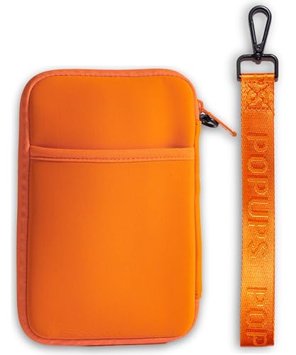 POPUPS Passport Travel Wallet for Women - Large Multiple Document Organizer and Holder with Wristlet - Burnt Orange - color: Burnt Orange