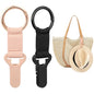 Niveaya Hat Clip for Travel on Bag - 2 Pack, Vacation Beach Cruise Essentials Accessory for Travel Handbag Backpack Luggage, Securely Hold to Keep Hat Shaped, Hands-Free, Black+Pink - color: Black + Pink