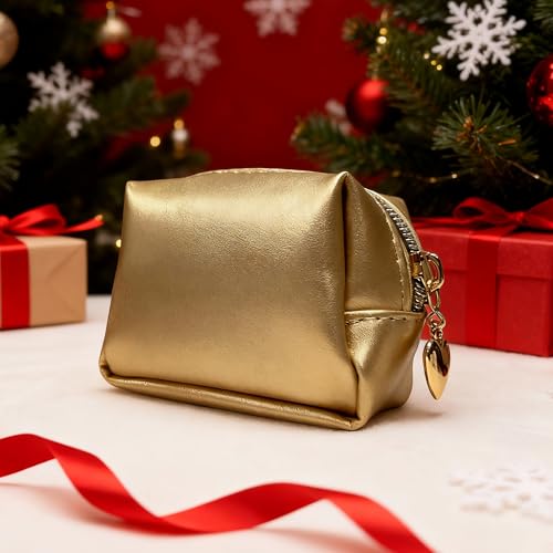 Kitgo Mini First Aid Emergency Clutch Kit -Mother Day Gift Compact Safety Pouch Party Bag with 27 Essential Items for Girl Lady Mother Wife Nurse for Girl Lady Mother Wife Nurse - color: Light Gold