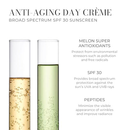Meaningful Beauty Anti-Aging Skincare Trio Travel Size 3-Piece Starter Kit Gift Set for Women, Advanced Formula with Youth Activating Melon Serum, Day Creme, Eye Cream & Antioxidants