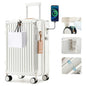 Joyway Carry On Luggage, Expandable Suitcase with Smart Cup Holder and USB Port, 20 IN Hardside Checked with TSA Lock Spinner Double Wheels, White - color: White, size: Carry-On 20-Inch