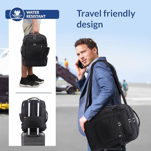 Aerolite AA & Delta Airlines Travel Backpack for Adults - Maximium Size Personal Item Backpack 18”x14”x9” with YKK Zippers | Lightweight & Eco Friendly Shoulder Backpack with USB Charging Port - size: 18x14x9" AA/Delta
