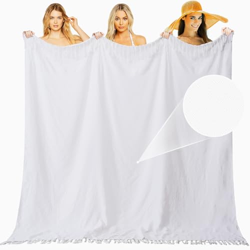 Bedspread Queen Size Lightweight Bed Spread Twin Coverlet Quilt Light Weight Summer Cooling Throw Blanket Oversized Cubrecamas Farmhouse Bed Decorative Set Linen White Thin Sheet Boho Neutral Decor - color: Cream, size: Giant Large 82''x88''