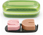 OZNER Travel Soap Case for Two Bars, Leak Proof Shampoo Bar Holder Compatible with Kitsch Bars, Soap Container with Drainage Layer for Bathroom, Camping, and Gym, Easy to Clean (Green) - color: Green