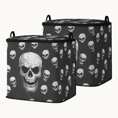 2pcs closet organizers and storage under bed,clothing blanket sweater sheet bedding comforter duvet quilt pillow toy storage bags with lids,dorm room essentials for containers 95L - color: 45