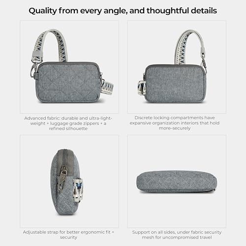 Travelon Anti-Theft Boho Phone Sling | Anti-Theft - color: Gray Heather