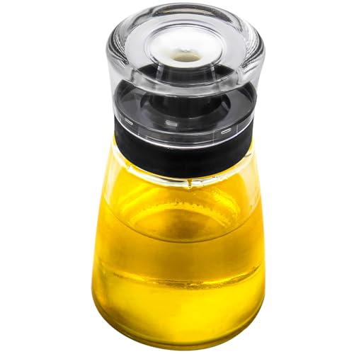 Leak-proof Oil Dispenser Bottle for Outdoor Camping, 160 ml/5.4 oz Glass Olive Oil and Vinegar Cruet, Well Sealed for Picnic Kitchen, 1 Pack - size: 1 Pack