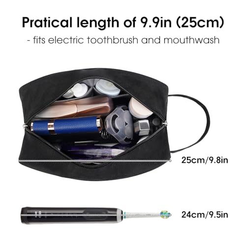 Narwey Travel Toiletry Bag for Women Traveling Dopp Kit Men Travel Bag for Toiletries Cosmetic Bag Makeup Bag Medicine Bag for Traveling (Black) - color: A-Black