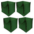 DURASACK Heavy Duty Storage Tote Bag 22-Gallon Rugged Woven Polypropylene Moving Bag, Reusable Self-Standing Design, Holds up to 500 Pounds, Pack of 4, Green - color: Green, size: Pack of 4