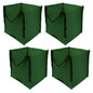 DURASACK Heavy Duty Storage Tote Bag 22-Gallon Rugged Woven Polypropylene Moving Bag, Reusable Self-Standing Design, Holds up to 500 Pounds, Pack of 4, Green - color: Green, size: Pack of 4