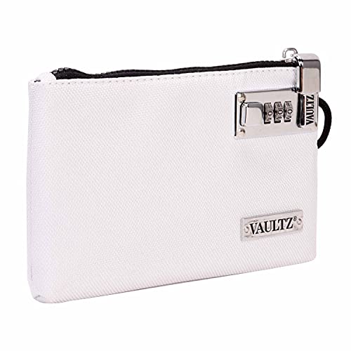 Vaultz Locking Accessories Pouch, 5x8 Inches, White (VZ03988) - color: White, size: 5x8