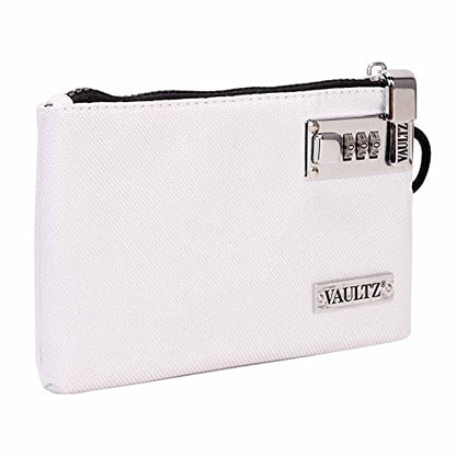 Vaultz Locking Accessories Pouch, 5x8 Inches, White (VZ03988) - color: White, size: 5x8