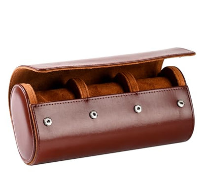 Watch Travel Case Hold 3 PCS Watches Travel Watch Case for Wristwatches & Smart Watches and Watch Travel Case for Men - size: 3 Slot