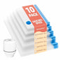 KMOSENIA Vacuum Storage Bags with Electric Pump, Vacuum Seal Bags, Space Saver Compression Bags for Clothing, Pillows, Blanket, Bedding Comforters, Travel Lugggage, 10 Combo - size: 10 Combo
