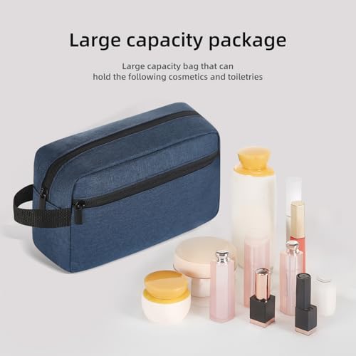Icramsy Travel Toiletry bag Toiletry bag for women men Hanging Cosmetic bag Travel accessories for Women Men (Navy blue) - color: Navy blue