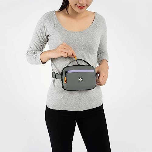 Sherpani Hyk, Small Sling Bag, 1L Belt Bag, Lightweight Travel Fanny Pack, Sling Crossbody Purse with RFID Blocking - color: Juniper