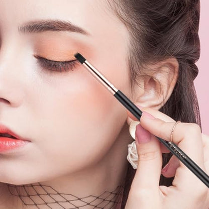 Real Perfection Makeup Brush Set 16 Pcs with 1 Eyebrow Razor Premium Synthetic Foundation Powder Concealers Eyeshadow Blush Makeup Brushes Make up Brushes Kit (Black) - color: Black