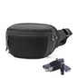 SHANGRI-LA Tactical Concealed Carry Fanny Pack for Men and Women, Low-Profile CCW Waist Bag, with Pistol Holster and Mag Holder, Multi-Use for Hiking, Travel, EDC - color: Grey-Large