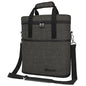 opux 3 Bottle Wine Carrier Tote, Insulated Leakproof Wine Cooler Bag, Wine Travel Bag for Picnic BYOB Beach, Portable Wine Bottle Carrying Case, Gift for Wine Lover Women Men Christmas, Charcoal Grey - color: Charcoal Gray