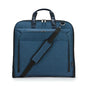 Amazon Basics Carry-On Garment Bag for Travel and Business Trips with Detachable Shoulder Strap, Hanging Suit Luggage, Wrinkle Free Cover for Suits Dresses Coats, Foldable with Shoe Compartment, Navy - color: Navy