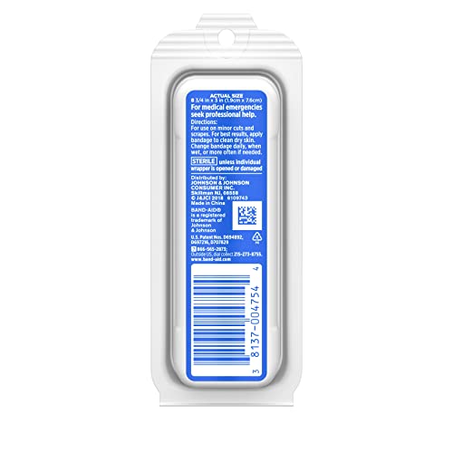 Band-Aid Brand Flexible Fabric Adhesive Bandages for Wound Care and First Aid, All One Size, 8 ct - size: 8 Count, style: All One Size
