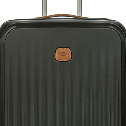 Bric's Taormina Ultra-Light Checked Luggage – Expandable Hard Shell Suitcase with TSA Lock, Anti-Tamper Zippers & 360 Spinner Mobility Wheels - 30 Inch, Olive - color: Olive, size: Checked-Large