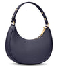 Vantamo Crescent Bags For Women with RFID Protection, Half Moon Clutch Purses for Women with Anti-Theft Clip for Extra Safety - color: Navy Purple
