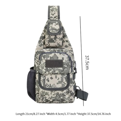 Sling Bag Crossbody Backpack for Men,Handiness Skiing Sling Bag, Lightweight Daypack for Hiking Travel (Camouflage 2) - color: Camouflage 2