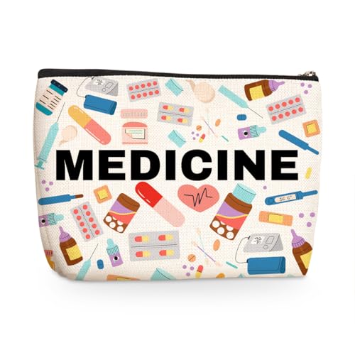 Medicine Makeup Bag, Large Capacity Travel Makeup Case Cosmetic Bags for Women, Portable Pouch Purse Travel Essentials Toiletries Accessories, Christmas Birthday Gifts for Women 1 - color: Multicolor 1529