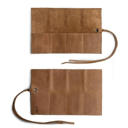 Hide & Drink, Leather Watch Roll Organizer Handmade from Full Grain Leather, Holds Up to 4 Watches, Easy Carry On Watchlover Storage (Single Malt Mahogany) - color: Single Malt Mahogany