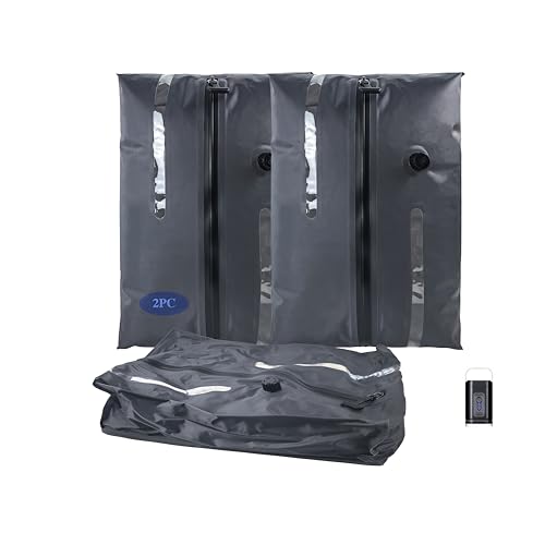 Vacuum Bags for Travel,Travel Vacuum Seal Bags for Clothing,Packing Cubes Compression with Pump,Space Saver,Luggage Bag Compression for Journey,Moving,Outdoor Travels - color: Gray, size: Large