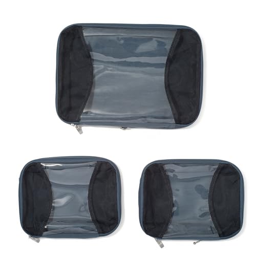 Baggallini Compression Cube 3-piece set - Lightweight Compression Packing Cubes for Travel - color: MIST