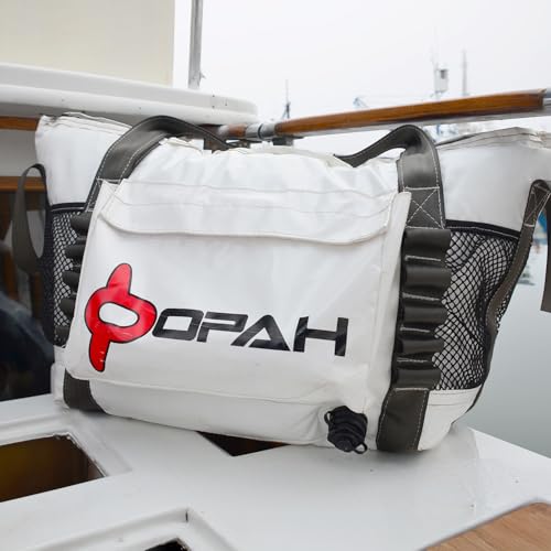 Opah Gear Fathom 3 Insulated Fish Kill Cooler Bag for Rockfish, 32' L x 12' W x 18' H, Heavy Duty, Marine-Grade Vinyl, UV Resistant, Camping & Fishing - style: Fathom 3 Fishing Cooler Bag – 52 Quart