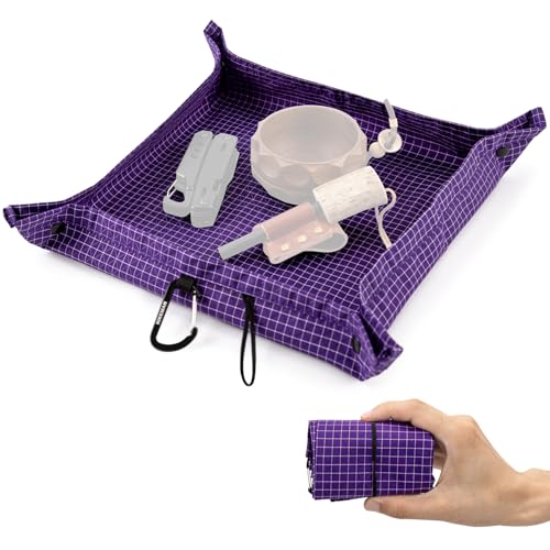HIKEMAN Mini Hiking Seat Mat，Portable Lightweight Folding Mat，Outdoor Sitting Pad， Double-Sided Waterproof seat Cushion，Suitable Camping Seat for Picnic, Camping, Hiking - color: Purple