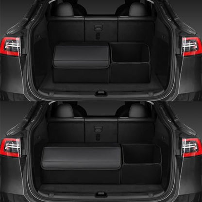car organizers and storage for SUV,trunk organizer for sedan, leather foldable sleek box with lid,collapsible cargo bins, tool accessories containers,Collapsible Suede velvet (18 inch Covered) - size: 18 inch Covered