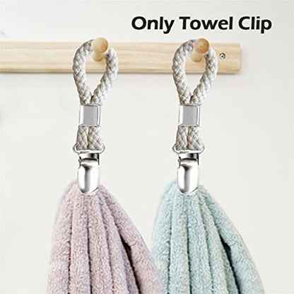 4pcs Laundry Kitchen Storage Towel Clip Travel for Hanging Portable Drying Multi Purpose Clothes Peg Fixed(E) - color: E