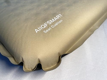 Self-Inflating Stadium Seat Cushion, Portable Pad for Airplane Travel