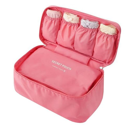 Bras Organizers Underwear Storage Bag Women Men Sock Cosmetics Clothes Pouches Multifunctional Bags Underwear Bag - color: Watermelon Red