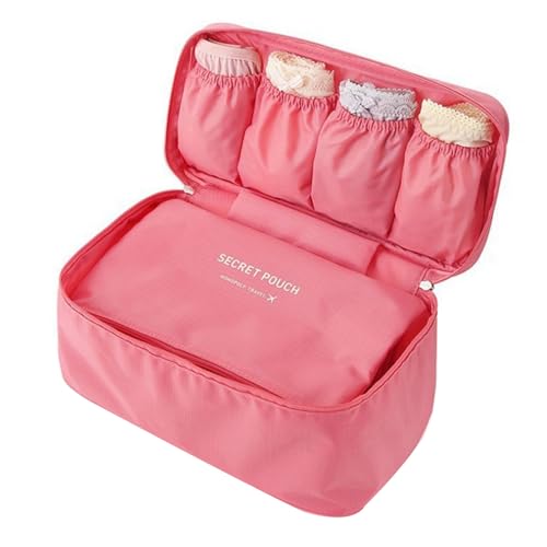 Bras Organizers Underwear Storage Bag Women Men Sock Cosmetics Clothes Pouches Multifunctional Bags Underwear Bag - color: Watermelon Red